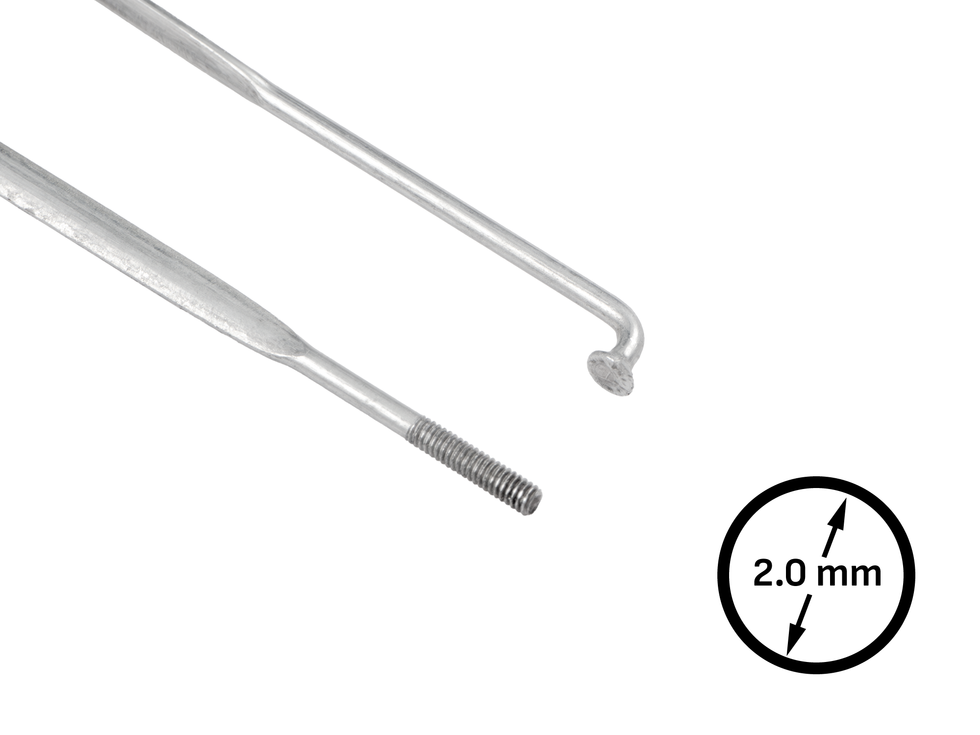 Спица Vuelta Fr.R. 2.0 290mm плоска сив