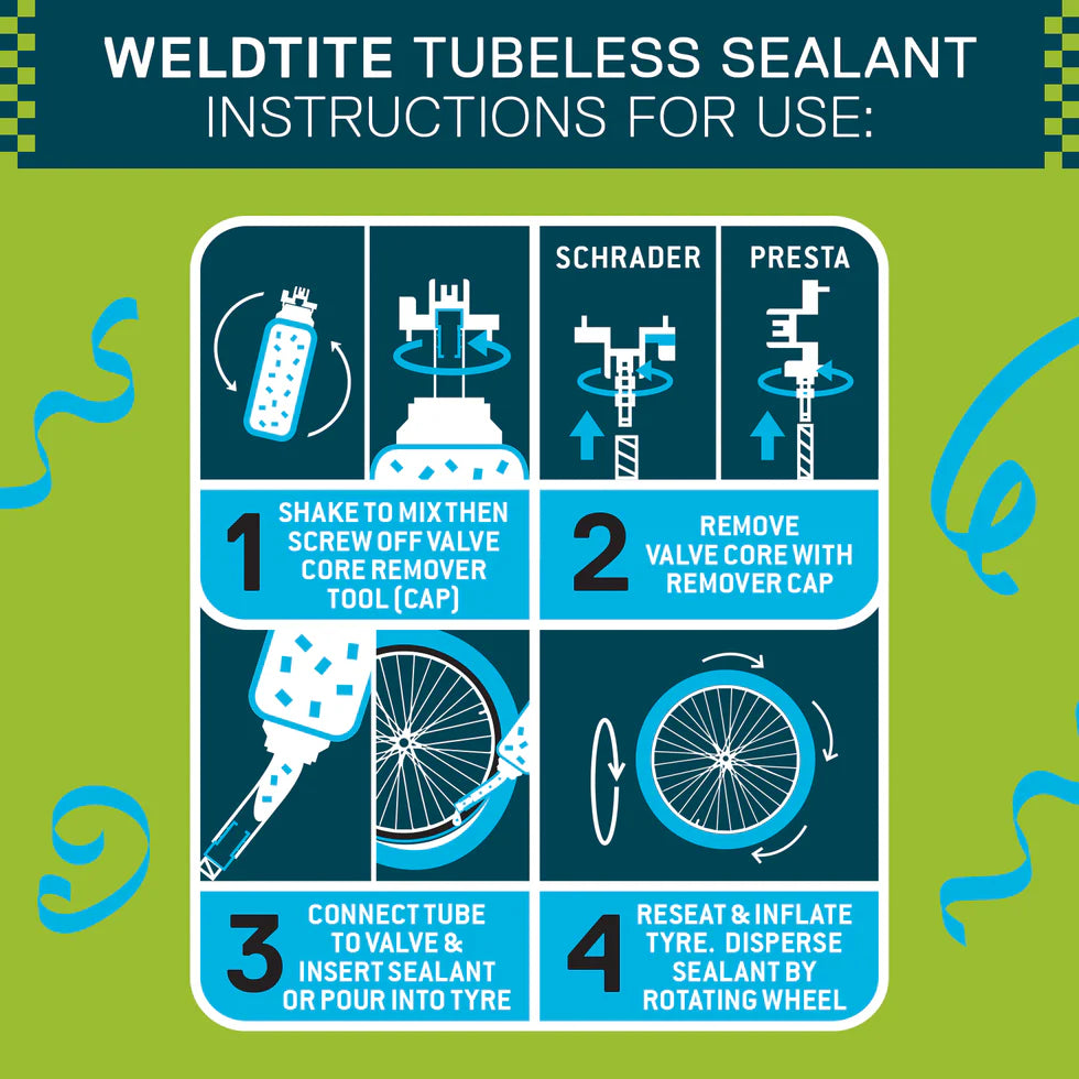 Weldtite Tubeless Sealant Tire Latex 240 ml