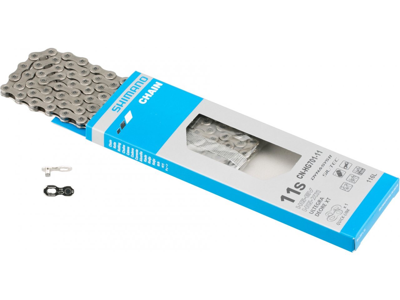 SH CN-HG701 chain, 11-speed, 116 links, road/MTB/e-bike